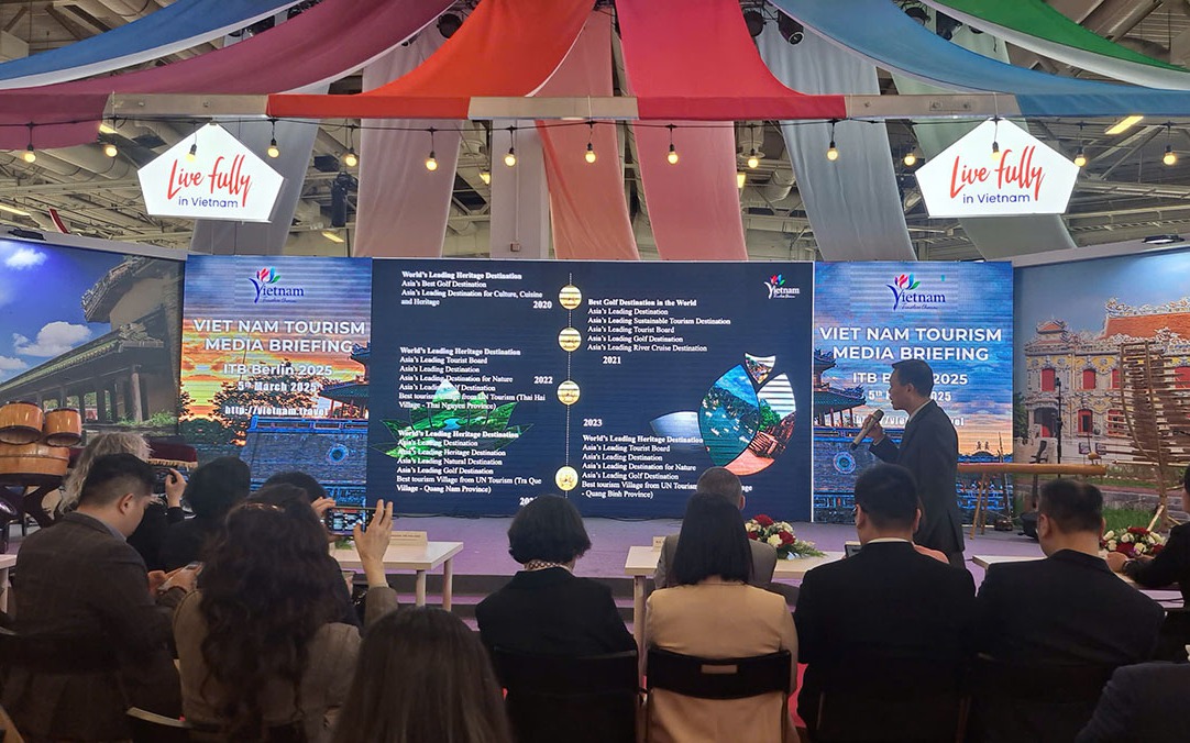 Việt Nam tham gia Hội chợ 88Clb f1.vip live casino, bắn cá, đá gà, thể thao Quốc tế ITB Berlin 2025