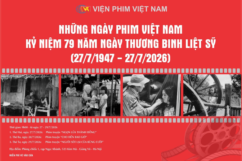Viện Phim Việt Nam tổ chức chiếu phim kỷ niệm 79 năm Ngày Thương binh - Liệt sĩ