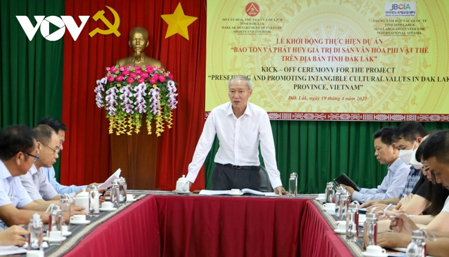 Khởi động dự án "Bảo tồn và phát huy giá trị di sản 88Clbvip1 casino, bắn cá, xổ số, thể thao phi vật thể trên địa bàn tỉnh Đắk Lắk" - Ảnh 1.