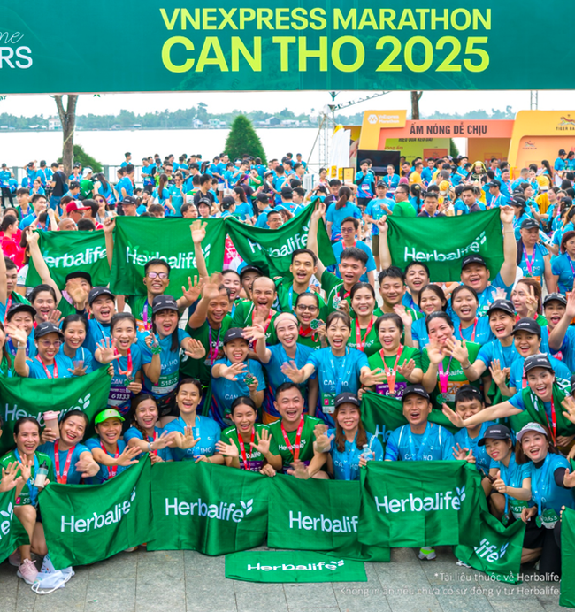 Herbalife Việt Nam khuyến khích lối sống năng động thông qua hoạt động đồng hành cùng giải chạy VnExpress Marathon Cần Thơ 2025 - Ảnh 6.