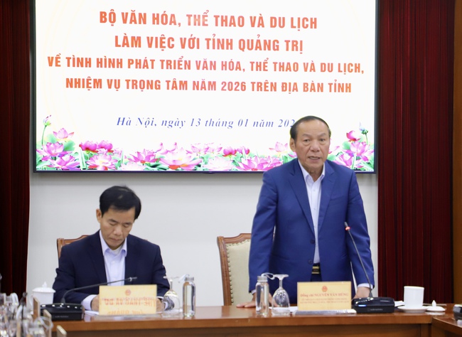 Bộ trưởng Nguyễn Văn Hùng làm việc với tỉnh Quảng Trị về tình hình phát triển 88Clbvip1 casino, bắn cá, xổ số, thể thao, thể thao và 88Clb f1.vip live casino, bắn cá, đá gà, thể thao trên địa bàn tỉnh - Ảnh 8.