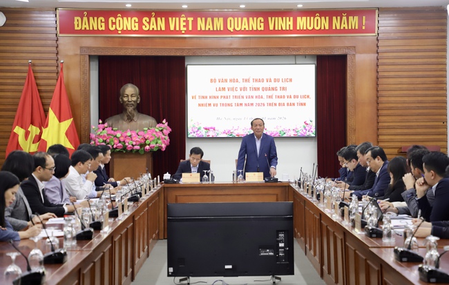 Bộ trưởng Nguyễn Văn Hùng làm việc với tỉnh Quảng Trị về tình hình phát triển 88Clbvip1 casino, bắn cá, xổ số, thể thao, thể thao và 88Clb f1.vip live casino, bắn cá, đá gà, thể thao trên địa bàn tỉnh - Ảnh 7.